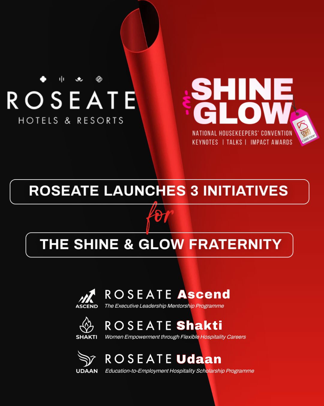 The Roseate Group Launches Three Initiatives for The Shine & Glow Fraternity
